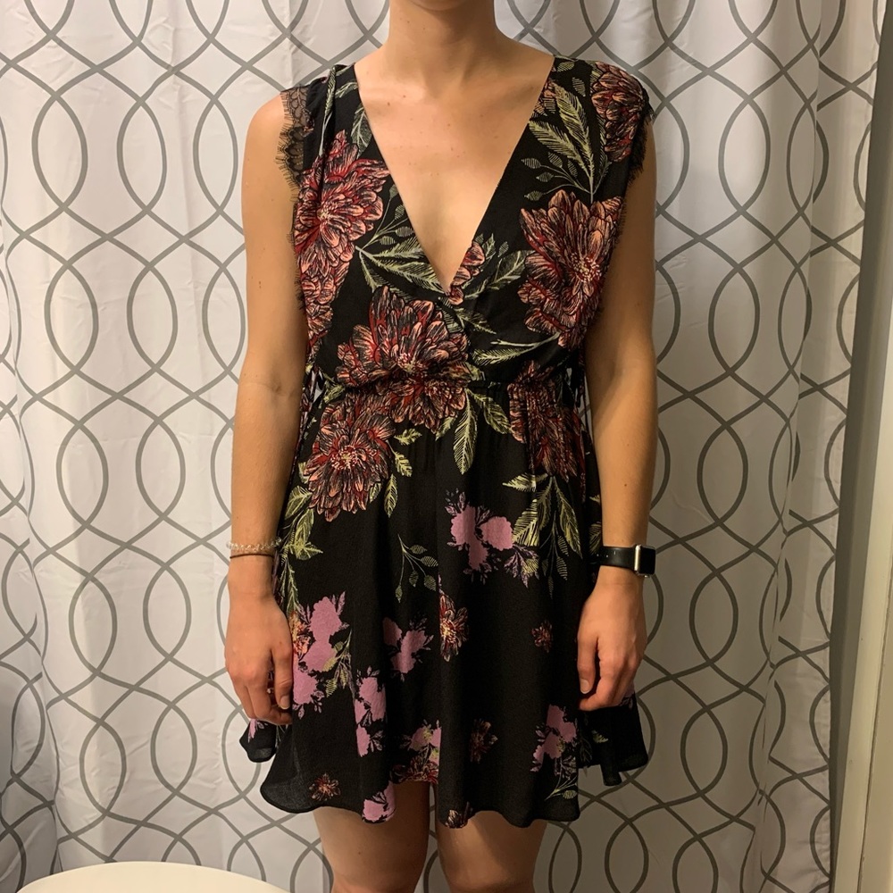 NWT Free People Marnie Printed Slip Dress